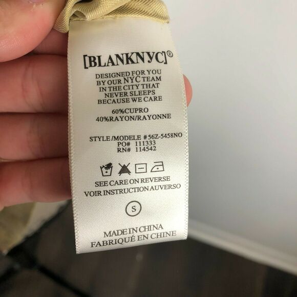 BLANKNYC NWT Women's Crop Utility Tan Jacket Size S - Picture 6 of 6